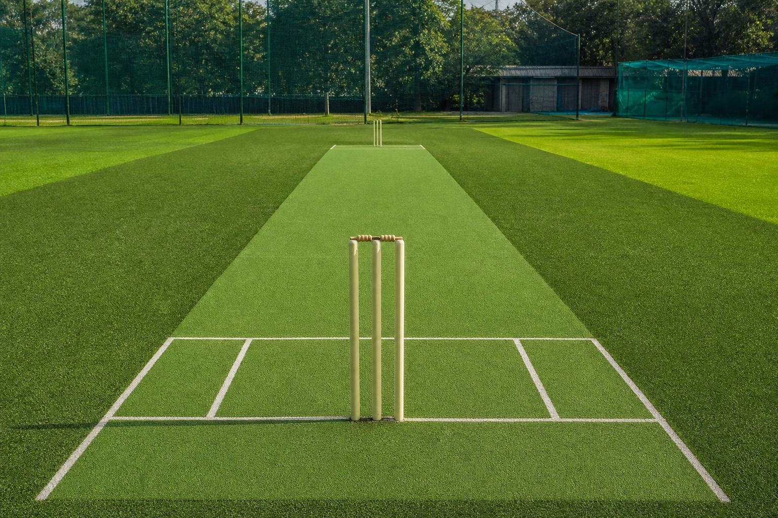 Artificial Cricket Pitch Turf installation