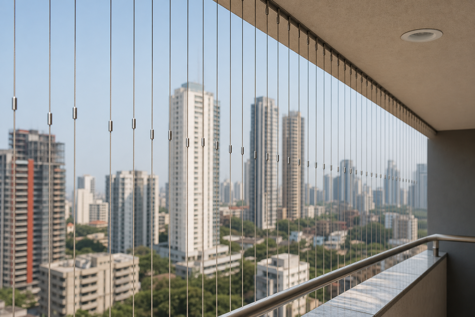 SS Invisible Grills for balconies